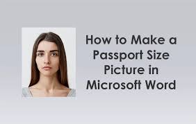 how to make a pport size picture in