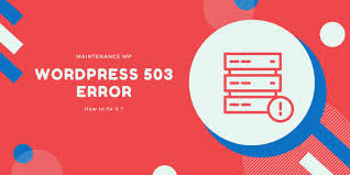 how to fix a 503 error on wordpress