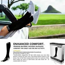 New Travel Athletic Compression Socks Unisex Small