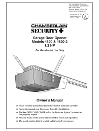 chamberlain security 4620 garage door