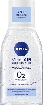 nivea micellar oogmake up remover gel