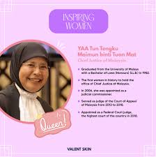 Her appointment sets a high. Inspiring Women Yaa Tun Tengku Maimun Tuan Mat Valent Skin