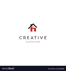 Letter H With Home Creative Logo Design