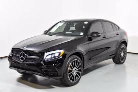 Every used car for sale comes with a free carfax report. Certified Pre Owned 2018 Mercedes Benz Glc 300 4matic Coupe Suv Black U17444