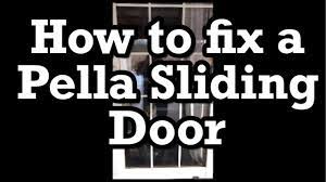 how to fix a pella sliding patio door