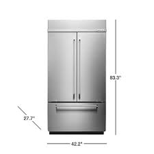 kitchenaid 24 2 cu ft built in french