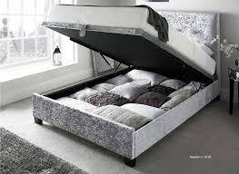 double fabric ottoman bed