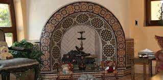 Moroccan Tiles Fireplace