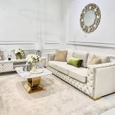 Glamour Upholstered Sofa Modern Queen