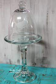 Glass Etched Cupcake Stand