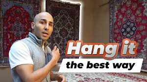 how to hang a rug on a wall