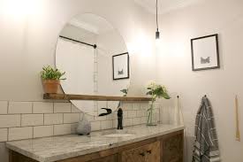 Vanity mirrors with shelf cool bathroom mirror es round. Remodelaholic How To Make A Modern Sunrise Floating Mirror Shelf