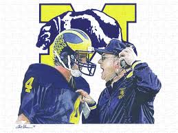 Jim Harbaugh and Bo Schembechler Puzzle for Sale by Chris Brown
