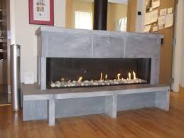 Wall Hanging Linear Gas Fireplace By