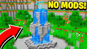 build a working fountain in minecraft