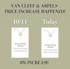 van cleef and arpels increase