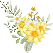 yellow flower arrangement with