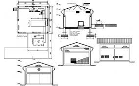 Generator House Elevation Section And