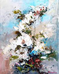 White Orchid Painting By Irina