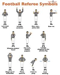 I Love Charts Pleatedjeans Football Referee Symbols