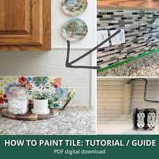 How To Paint Tile Backsplash Complete