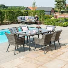 Florence 6 Seat Dining Set Outdoor