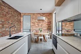 kitchens with concrete floors a