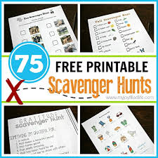 Our free printable alphabet scavenger hunt comes with two different versions, so it's appropriate for a variety of skill levels. 75 Free Printable Scavenger Hunts