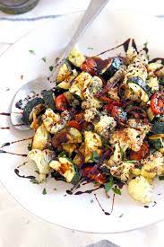 herb roasted vegetables with balsamic