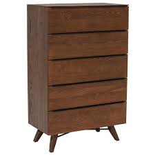 These tall chests are not only beautiful and practical but also durable and sturdy, crafted from quality wood. Legna 5 Drawer Tall Chest Dark Oak Barker Stonehouse