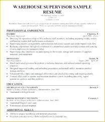 Warehouse Worker Resume Examples Example Of Warehouse Worker Resume