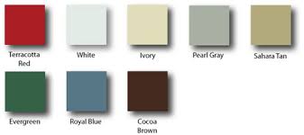 100 Series Color Chart Metal Roofing For Residential And