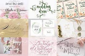 10 best wedding fonts for your invitations