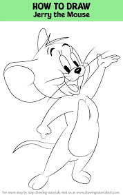 how to draw jerry the mouse tom and