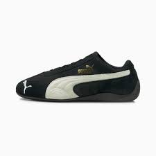 PUMA SpeedCat LS Driving Shoes, Black/White, size 42, size 48.5