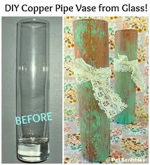 Diy Copper Pipe Vase From Glass Deja