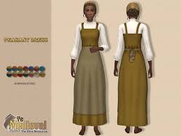 sims resource ye meval peasant dress