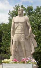 joe palooka statue limestone country