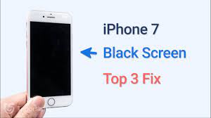 fix iphone 7 black screen of