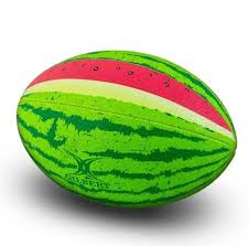 watermelon rugby ball bola ragbi