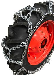 Tirechain Com 14 9 28 14 9 28 Duo Grip Tractor V Bar Tire Chains Set Of 2