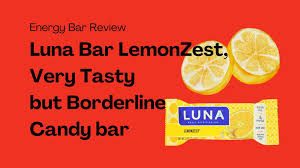 luna bar review lemonzest energy bar