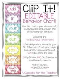 Clip It Editable Behavior Chart Behaviour Chart Reward