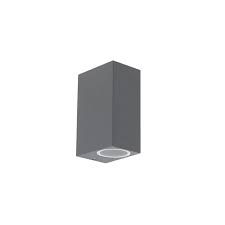 Set Of 2 Modern Wall Lamps Anthracite