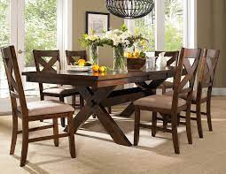Solid oak tables have represented the best choice for furniture needs since medieval times. 7 Piece Karven Solid Wood Dining Set With Table And 6 Chairs Roundhill Furniture