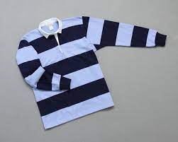 wms college stripe rugby navy light blue
