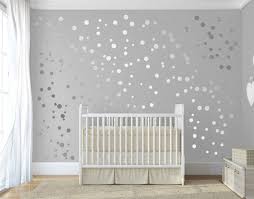 Silver Polka Dot Wall Stickers Stick On