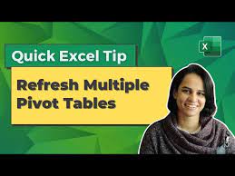 refresh multiple pivot tables quick
