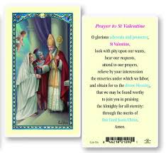 Valentine's day has quite the history and origin story. St Valentine Day Holy Card Catholic Online Shopping