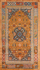 chinese metallic silk pile rug 72678